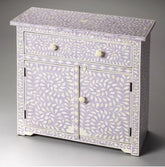Maaya Bone Inlay Chest Sideboard White Floral